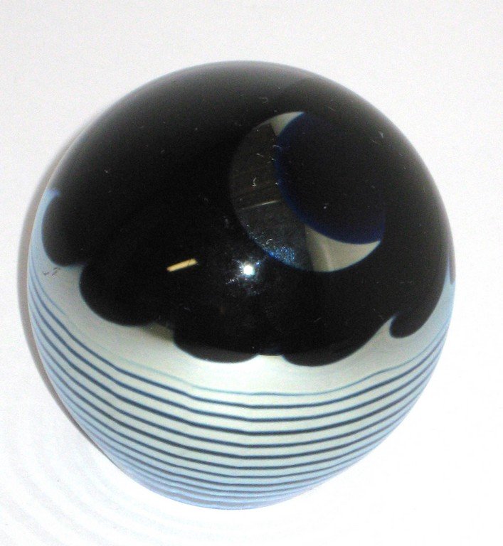 Steve Correia moonscape paperweight, (1 of 4)