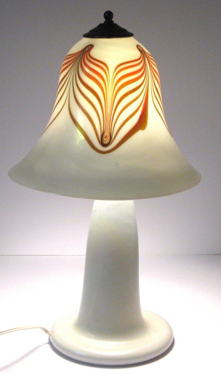 Steve Fellermen Art Glass lamp, (1 of 5)