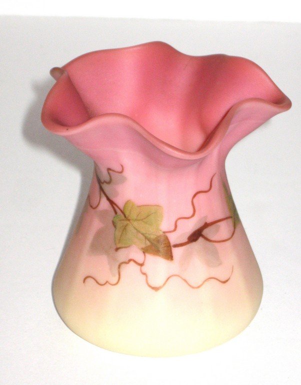 Thomas Webb and Sons Burmese vase, (1 of 3)