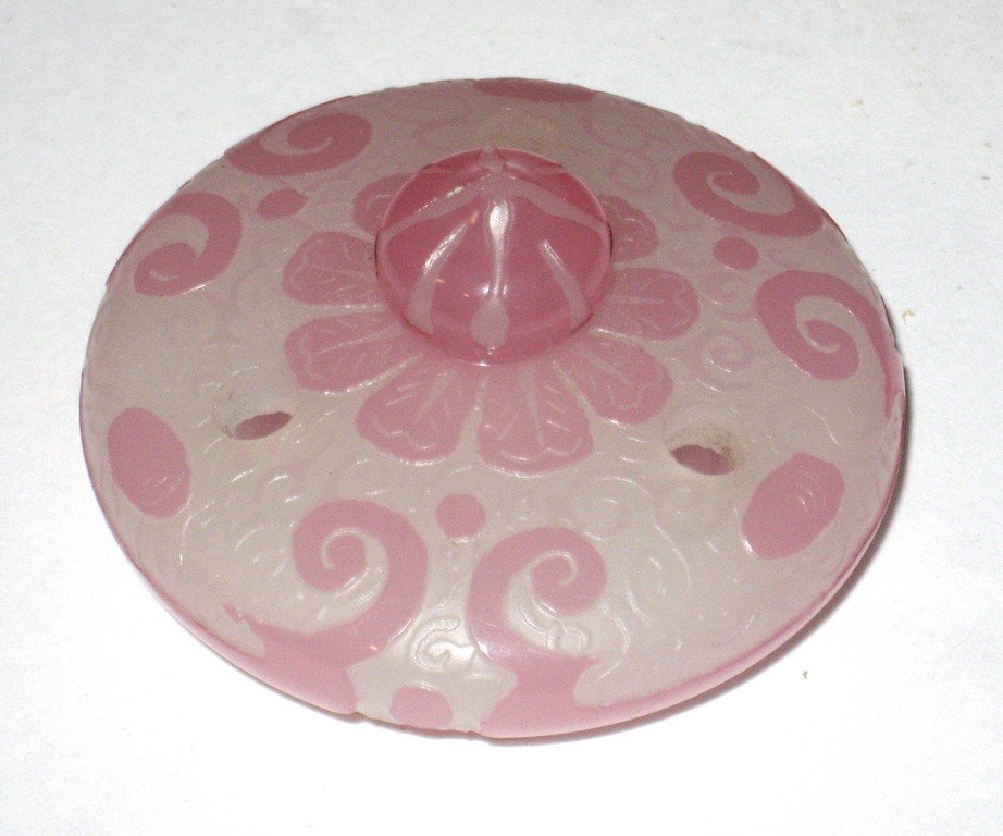 Steuben ACB glass perfume jar lid, (1 of 3)
