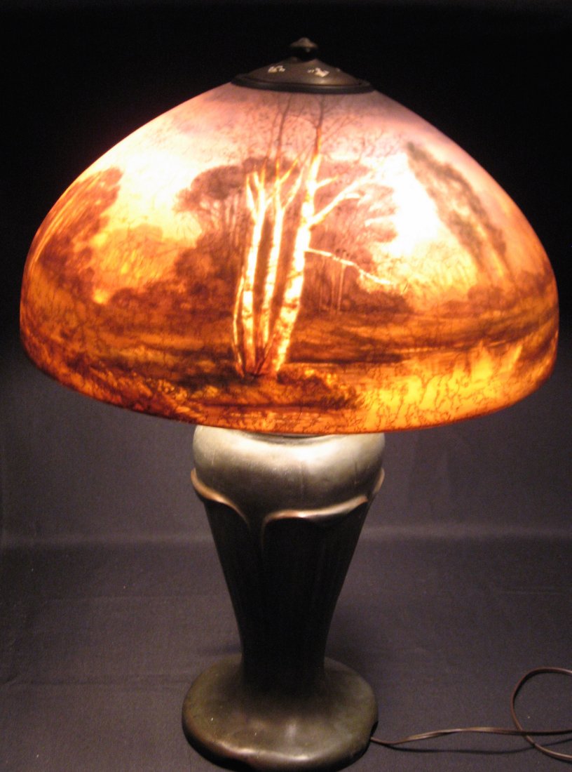 Handel reversed painted lamp (1 of 10)