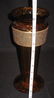 Large Moser amber glass vases, - 5
