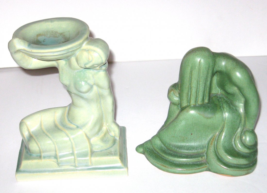 Two pottery figurines Frankoma/Aetco, (1 of 6)