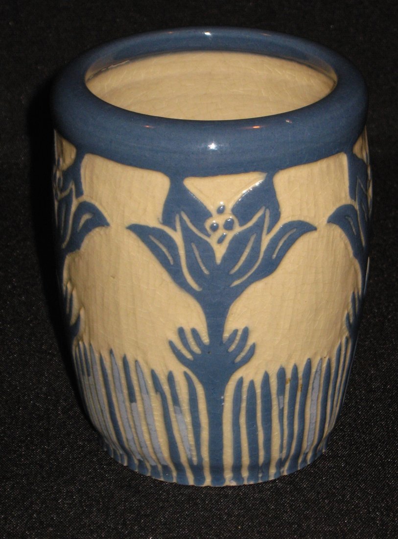North Dakota School of Mines pottery vase, (1 of 4)