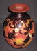 Le Verre Francais French cameo glass vase,