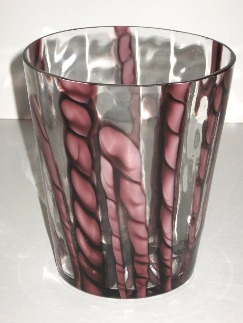 Wilhelm Kralik art glass ice bucket, (1 of 4)