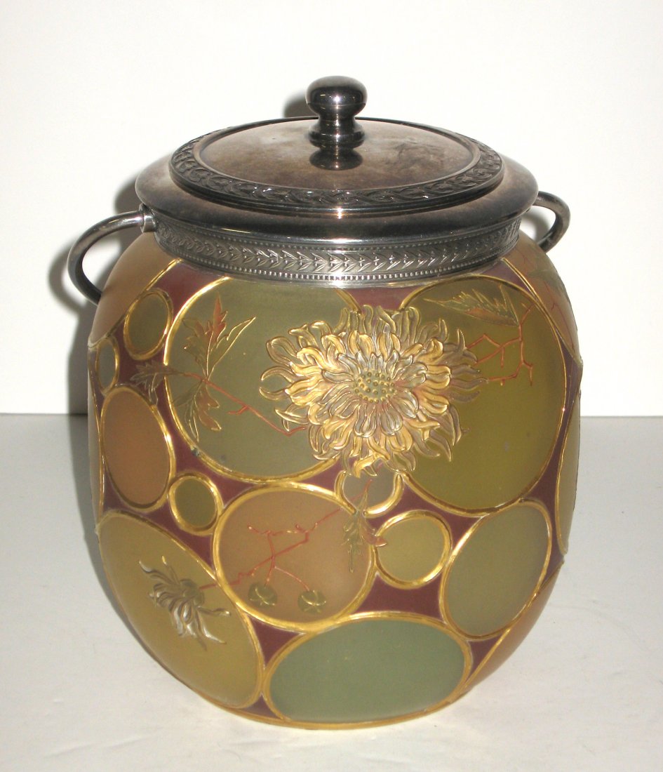 Royal Flemish glass cracker jar, (1 of 5)