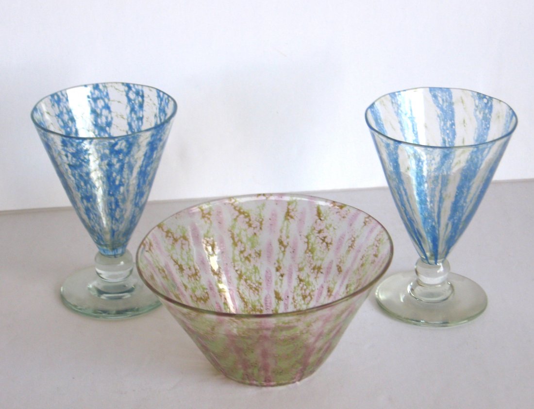 Three Nash Chintz glass items, (1 of 4)