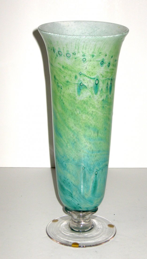 Durand Kimble mottled glass vase (1 of 3)