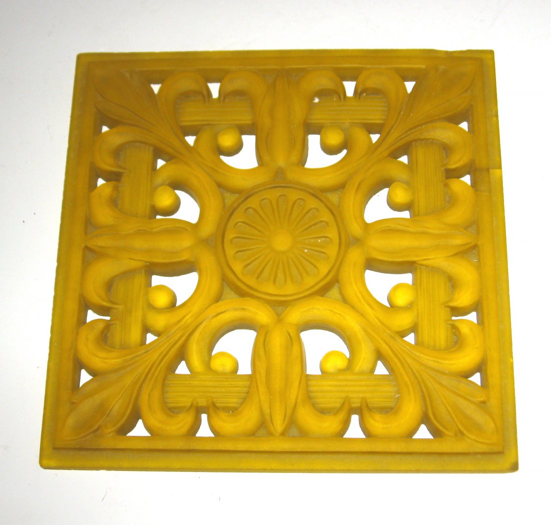 Steuben architectural glass tile, (1 of 3)