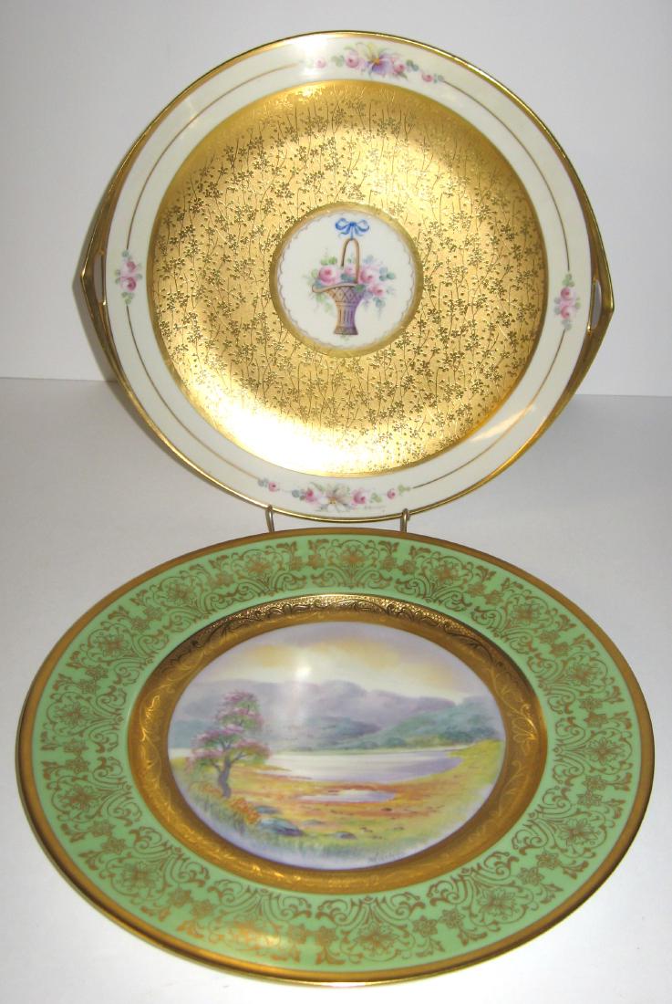 Two Pickard porcelain trays, (1 of 5)