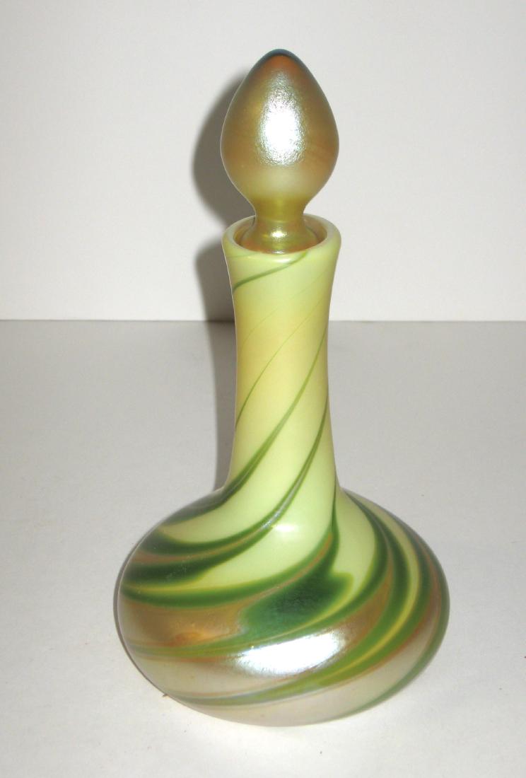 Lundberg decorated stopper bottle, (1 of 4)