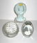 Three glass paperweights,