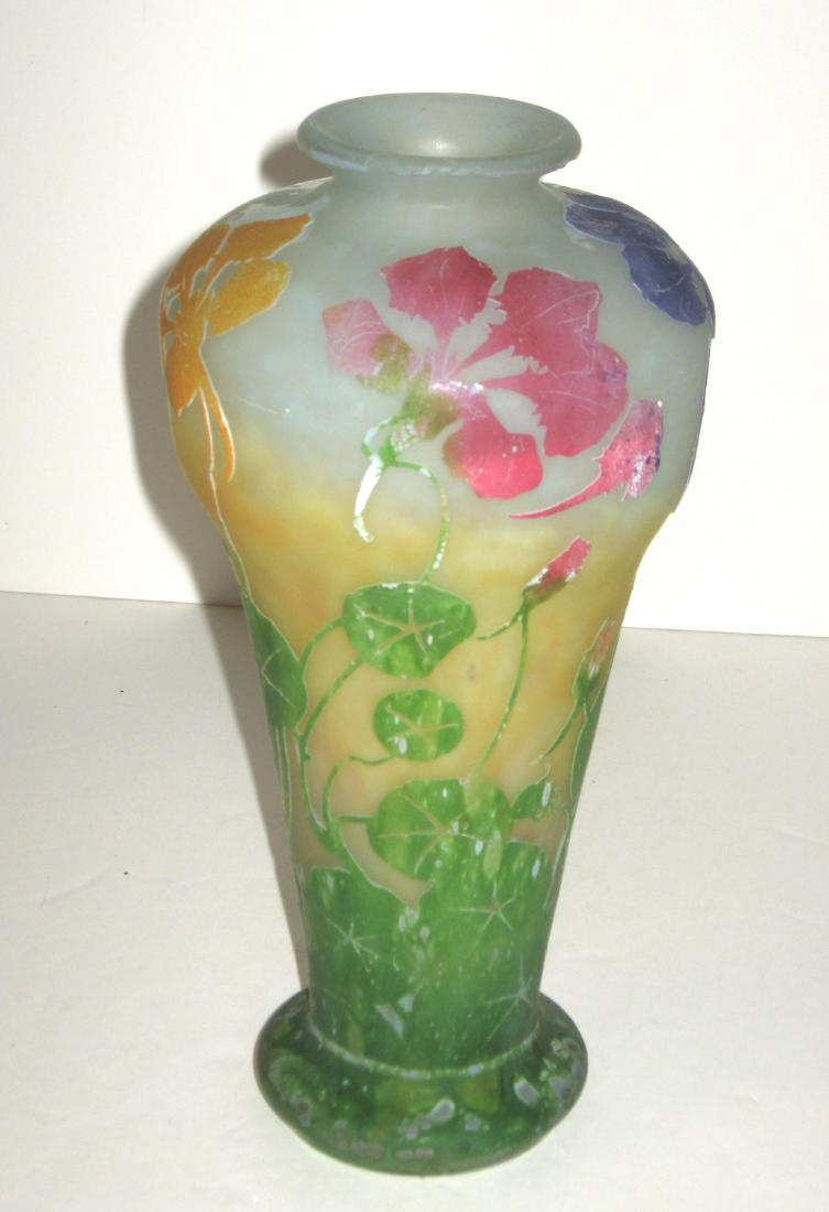 Daum Nancy French cameo vase, (1 of 7)