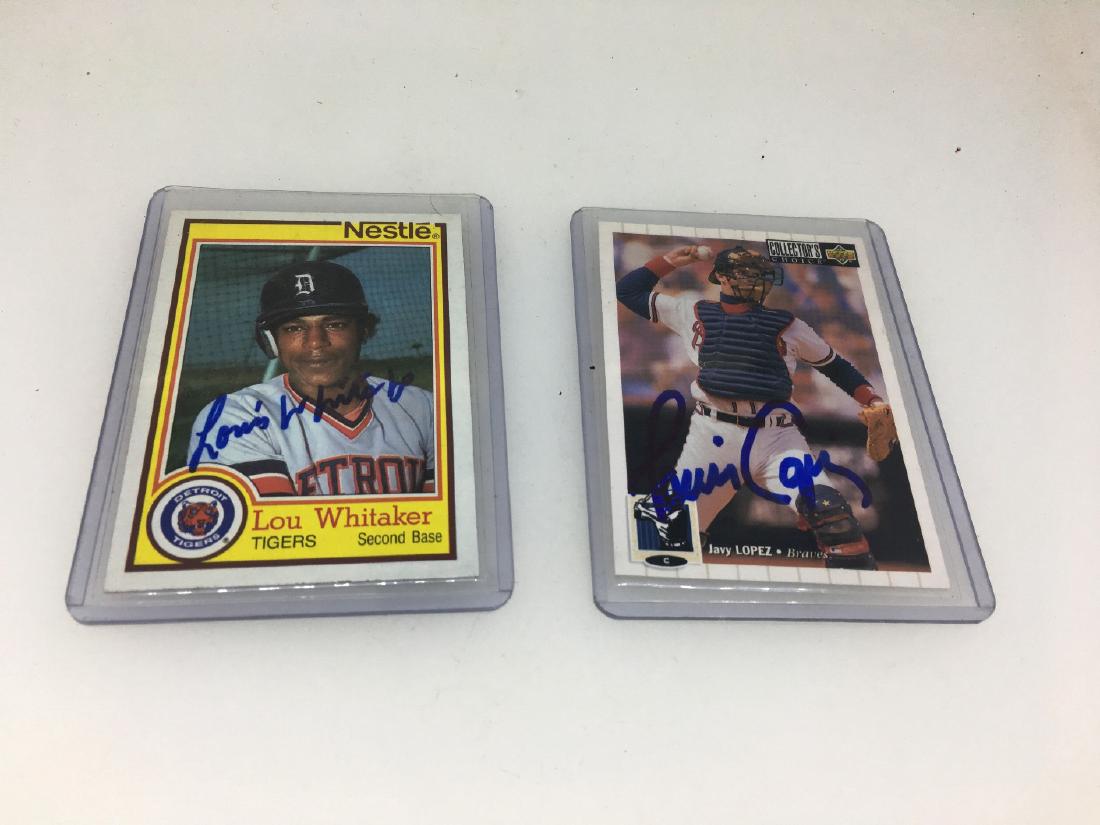 2 SIGNED BASEBALL CARD (1 of 2)