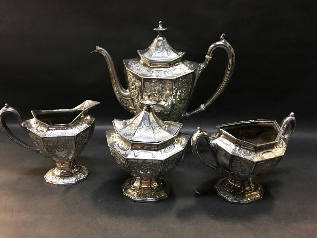 4 peice SILVER TEA SET (1 of 1)