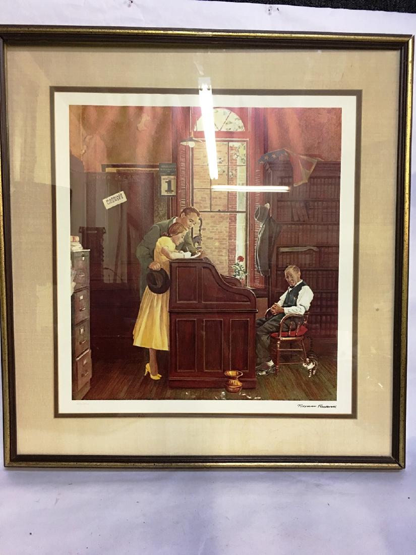 THE MARRIAGE CONTRACT BY NORMAN ROCKWELL (1 of 5)