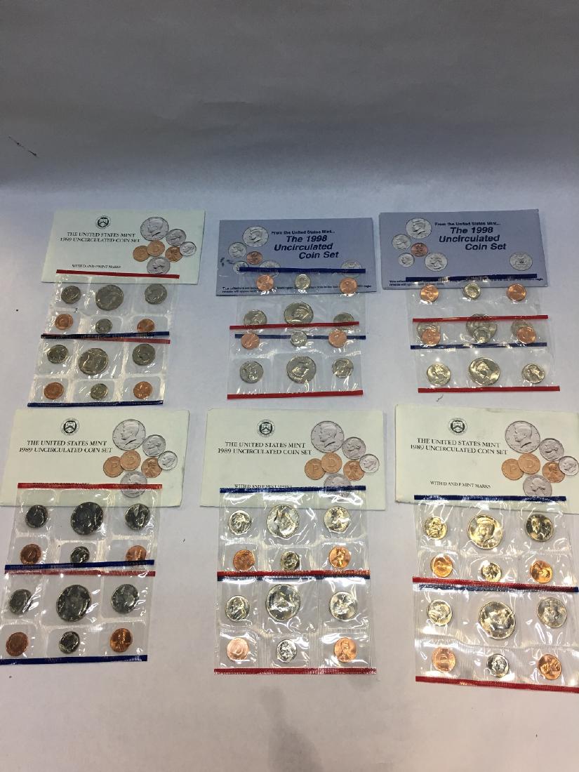 6 1989 U.S. MINT SET BU (1 of 4)