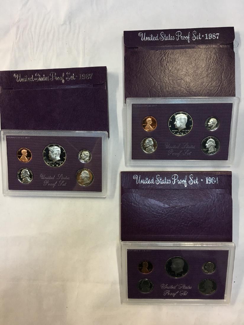 1984 AND TWO 1987 U.S. MINT PROOF SET (1 of 4)