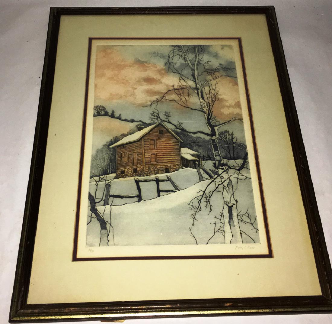 POLLY CHASE ARTIST PROOF SNOW SCENE (1 of 2)