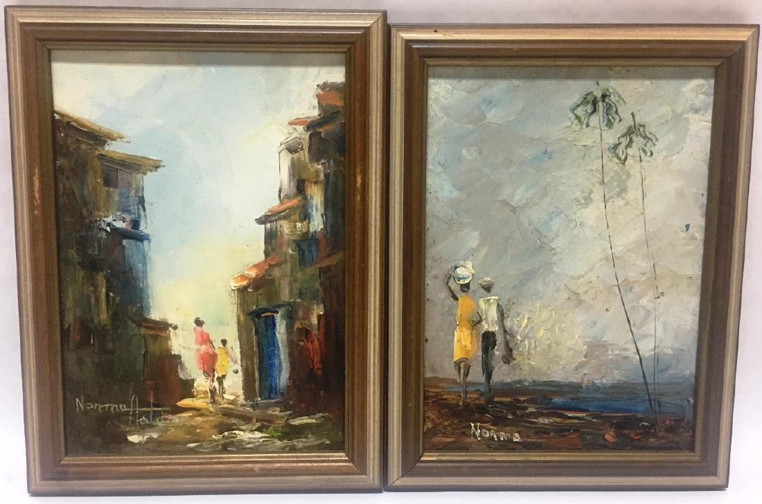 PAIR OF PAINTINGS BY NORMA H. (1 of 3)