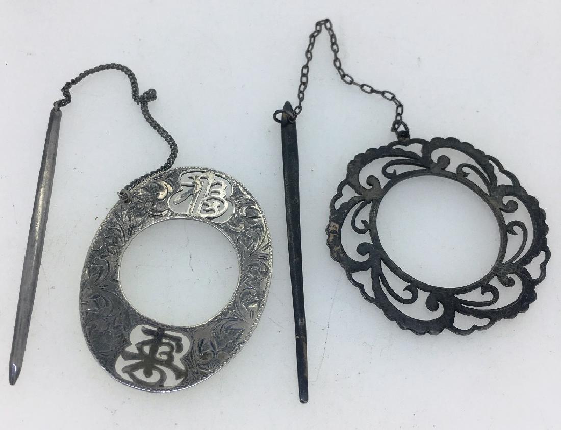 2 ANTIQUE STERLING HAIR PIECES (1 of 2)