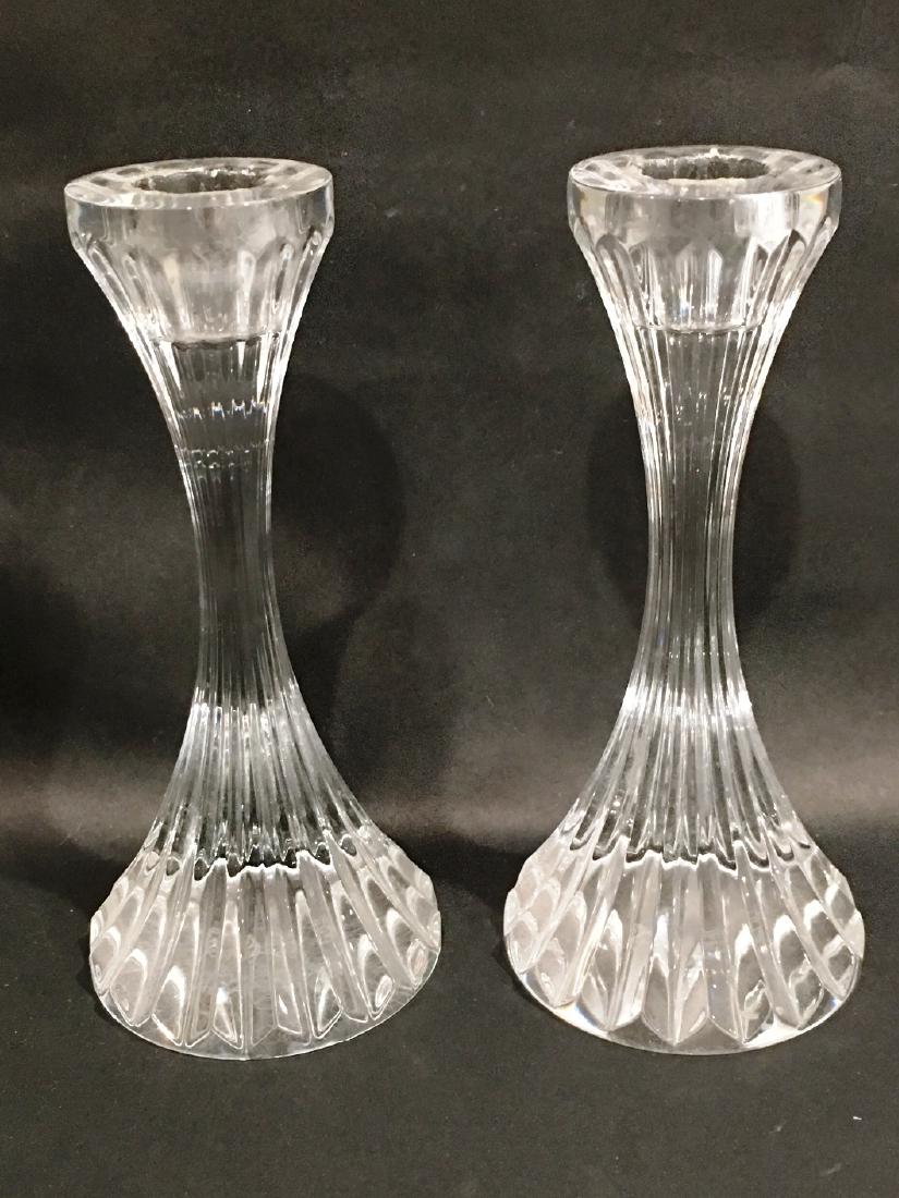 BACCARAT FRANCE CRYSTAL CANDLESTICK HOLDERS (1 of 2)