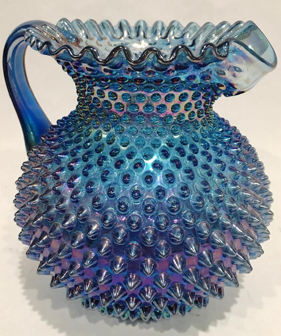 FENTON HOBNAIL SIGNED WATER PITCHER (1 of 4)