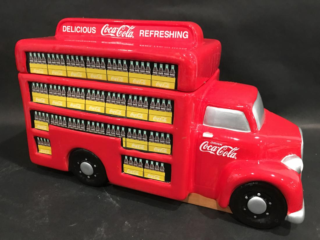 COCA COLA COOKIE JAR: 11"