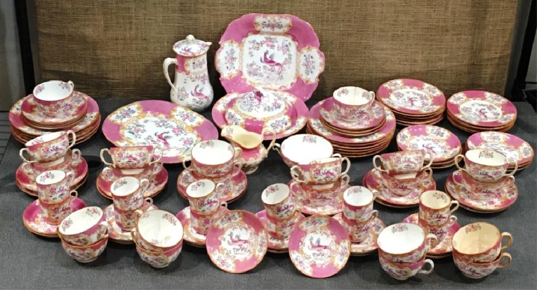 COCKATRICE MINTON CHINA APPROX 99 PCS: SOME AS IS, SEE PHOTO'S