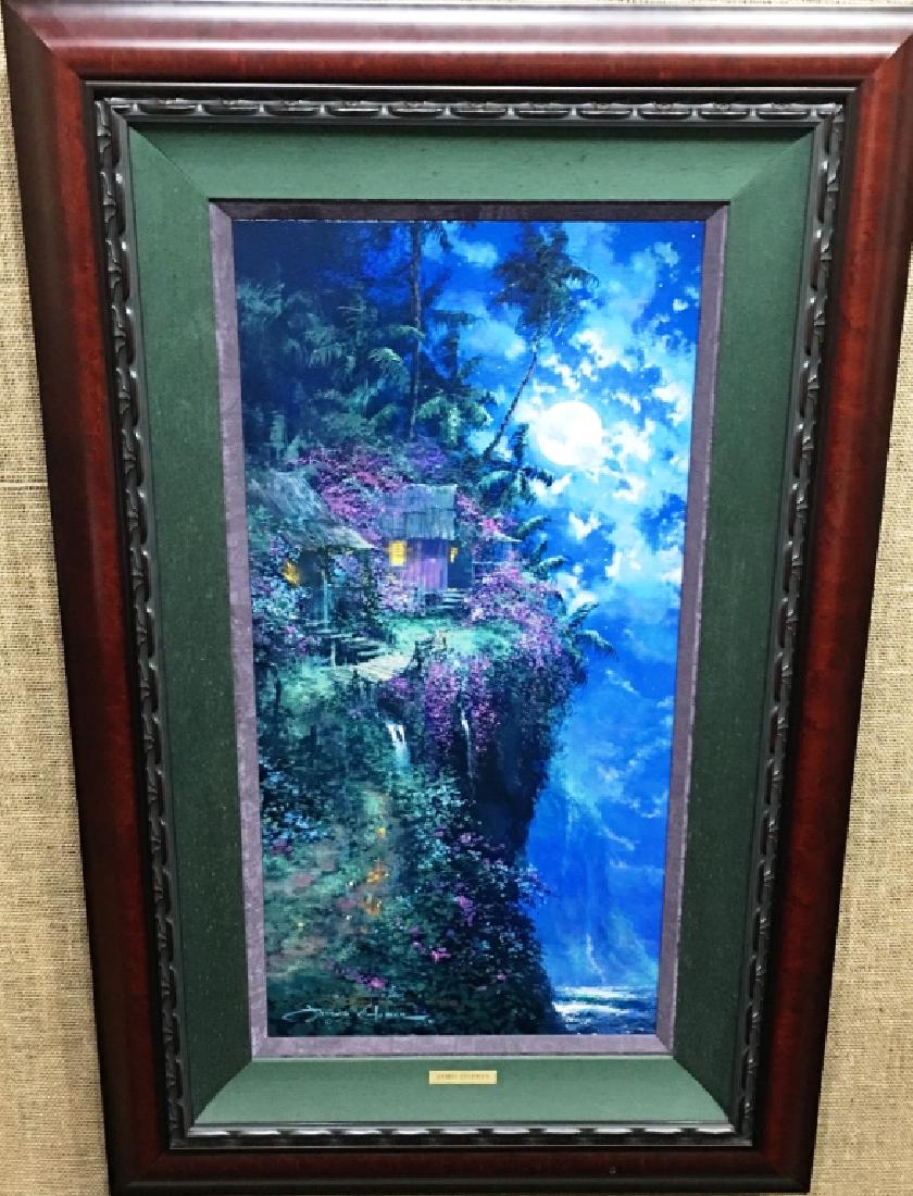 JAMES COLEMAN "MIDNIGHT BLUE" GICLEE: 123/125, 30" X 15", 41.5" X 26" FRAMED