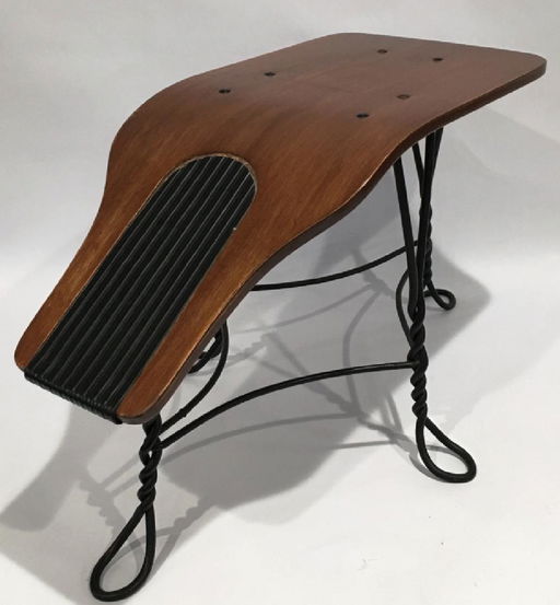 Antique Twisted Wroght Iron Shoe Shine Bench Sep 02 2018