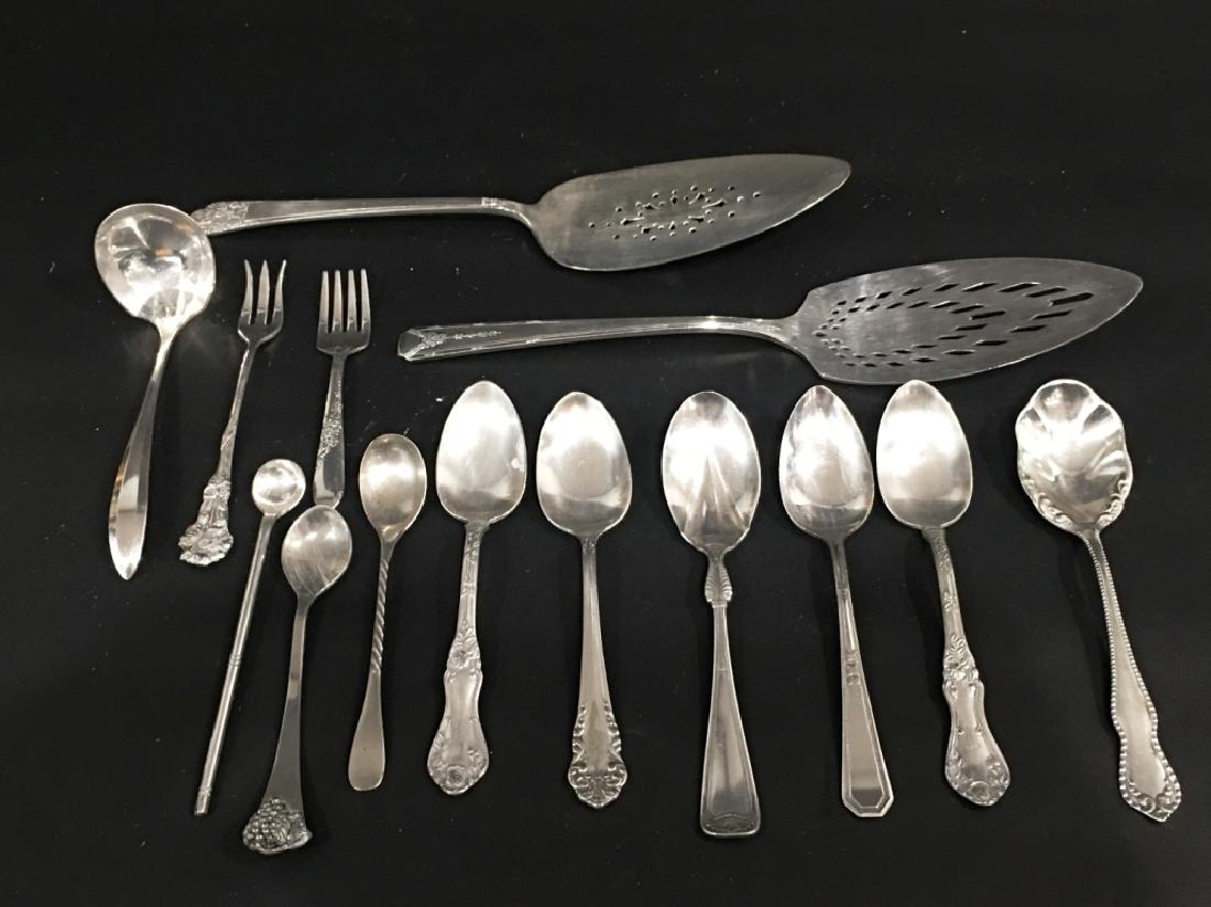 ASST. SILVER PLATE: VICTORS CO., HOLMES & EDWARDS, ROCKFORD, NEWWARK, REED AND BARTON