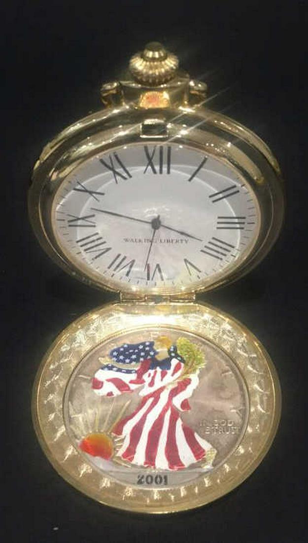 Walking liberty hotsell pocket watch