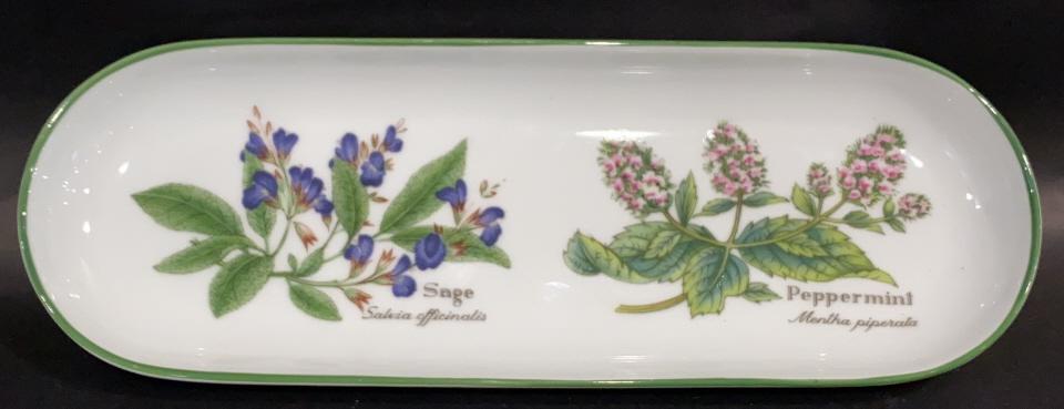 Royal Worcester "Herbs" Dish 19-4: 8.75 x 3.25 inches in size