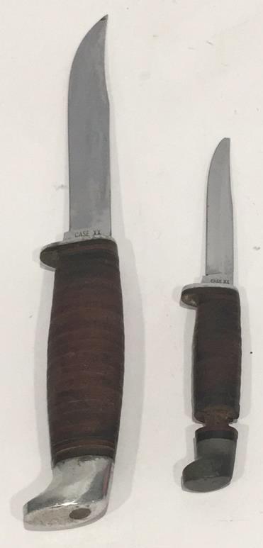 Case XX Piggback Knife Set #316-5 & M3FINN: 9.5 inches long and 6 inches long, As is see photo