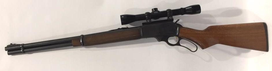 Marlin Model 336 RC Rifle: Cal. 35 Remington, Bushnell scope, lever action, micro groove barrel