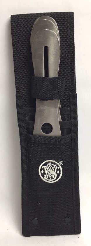 Smith and Wesson Bullseye Throwing Knives: Set of 3 with sheath, SWTK10