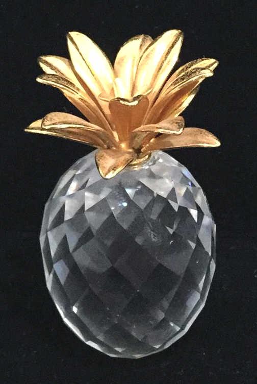 Swarovski Crystal Pineapple Figurine: 2.25 inches tall