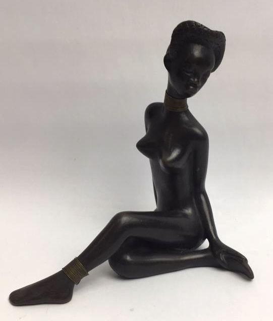 Leopold Anzengruber (1912-1979) Seated Nude: Circa 1950, 6 inches by 6 inches, see photo for condition