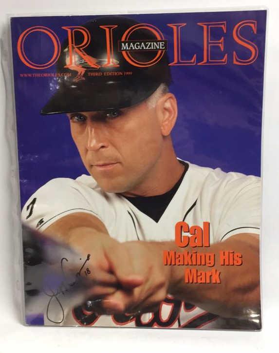 Orioles Magazine Autographed by Jeff Conine: 1999 third edition, great condition