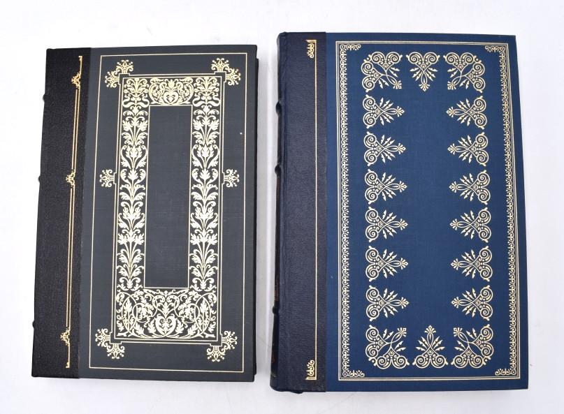 2 Franklin Library Leather Hardcover Books: 1979 The Scarlet Letter by Nathaniel Hawthorne, 1979 Moby Dick by Herman Melville, see photos