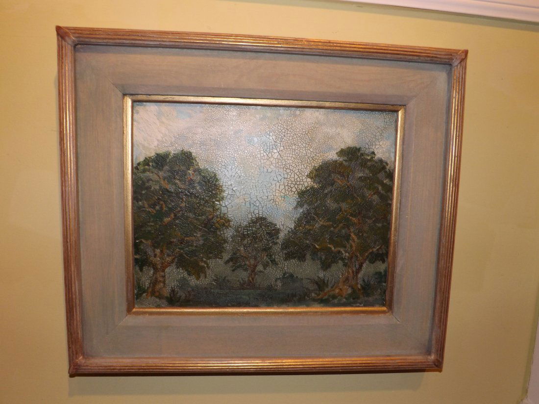 Oil on board: Oil on board by Mike Perry, measuring 12" x 14"