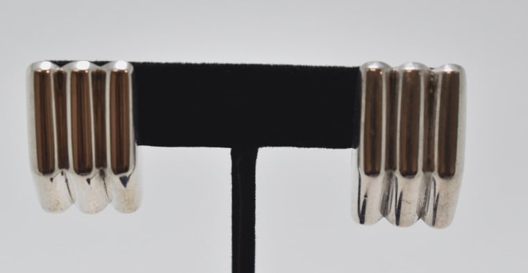 Jondell Spain Sterling Earrings: Marked on back, 12.07 gtw, see photos