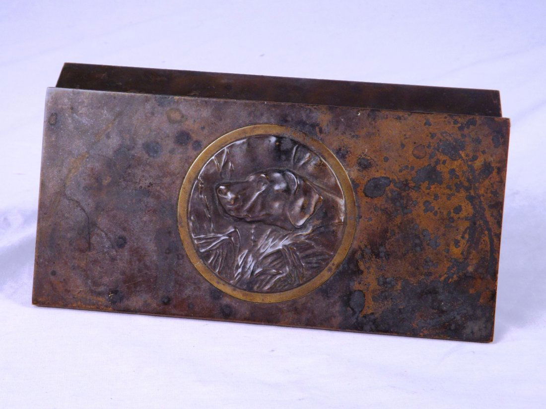 Silvercrest Bronze Box: Bronze box marked Silverecrest, 8" wide