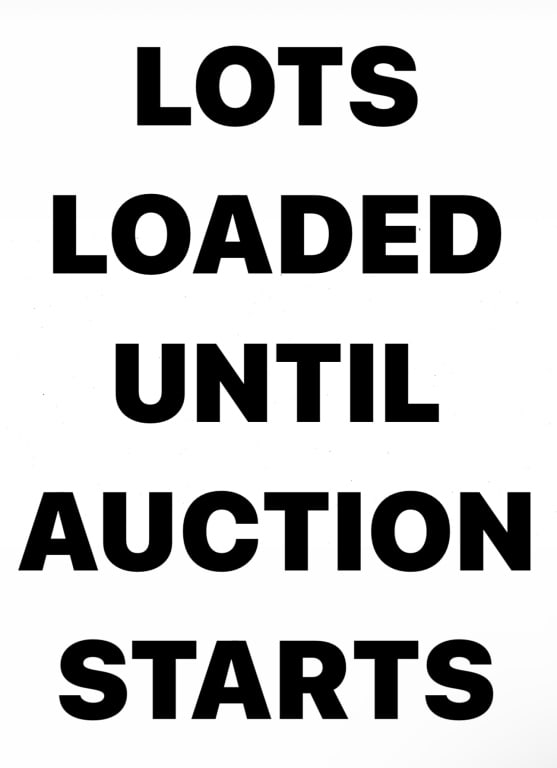LOTS LOADED UNTIL AUCTION STARTS