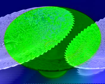 Tiffin Jack Frost Canary Vaseline Glass Compote