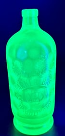 Antique Green Vaseline Glass Parker Bros Spritzer