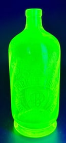 Antique Green Vaseline Glass Parker Bros. Spritzer