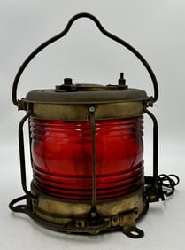 Nippon Sento All-Round Red Glass Running Lantern
